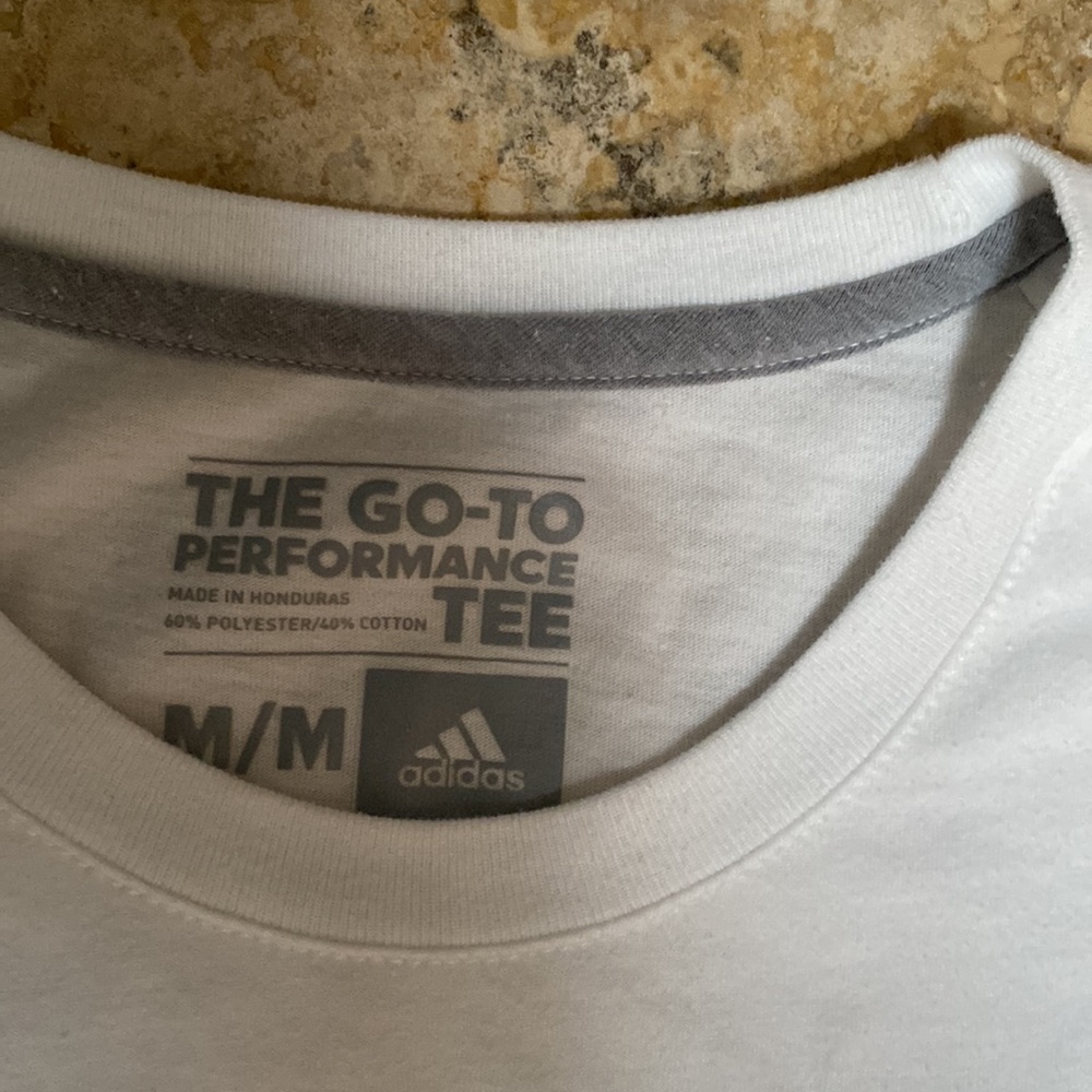 Adidas Size M. White with Gold design. - Picture 2 of 6